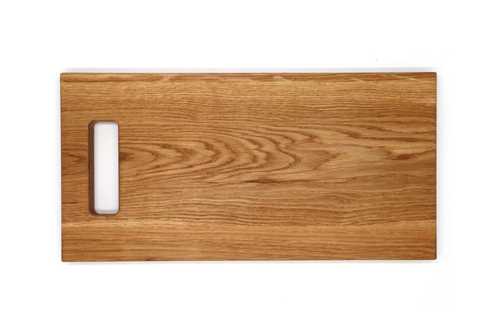 Kleine eiken borrelplank met handvat - Afbeelding 3