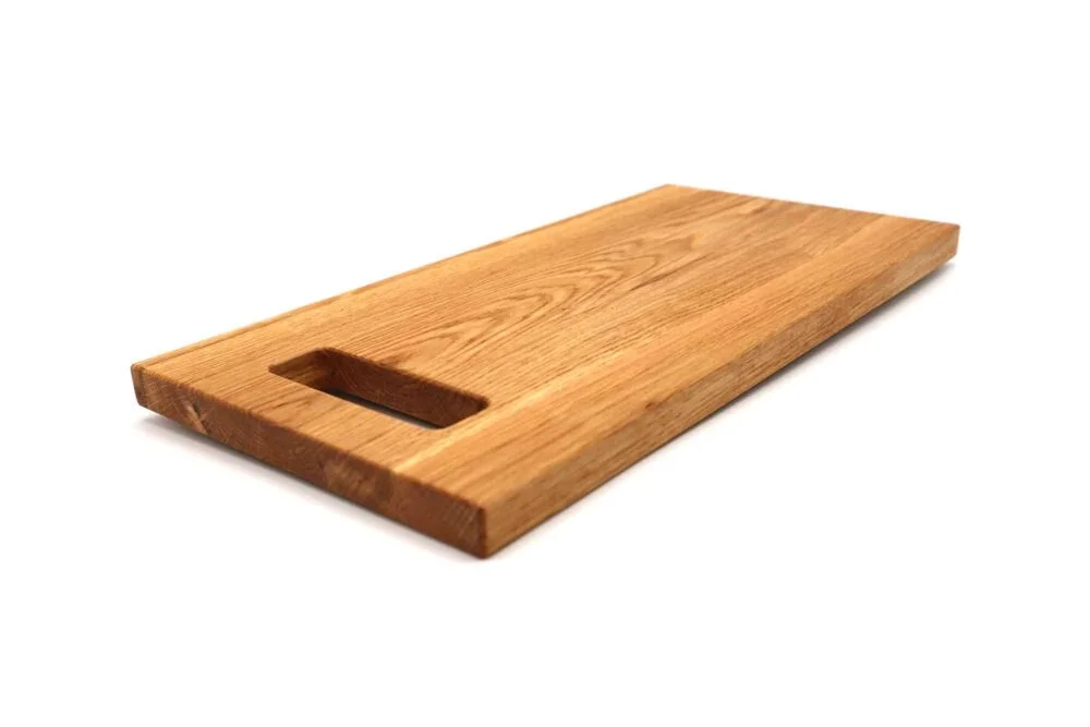 Kleine eiken borrelplank met handvat - Afbeelding 2