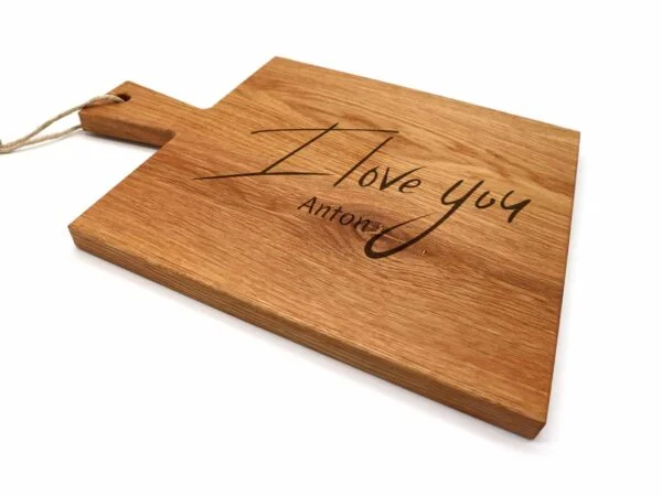 Gepersonaliseerde vierkante borrelplank