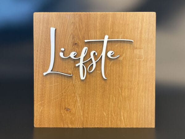 Liefste naambord zonder stander