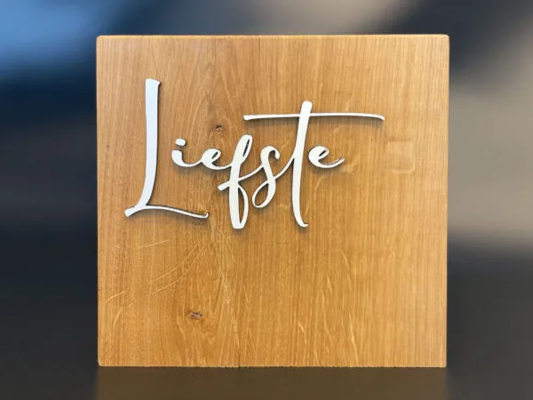 Liefste naambord zonder stander