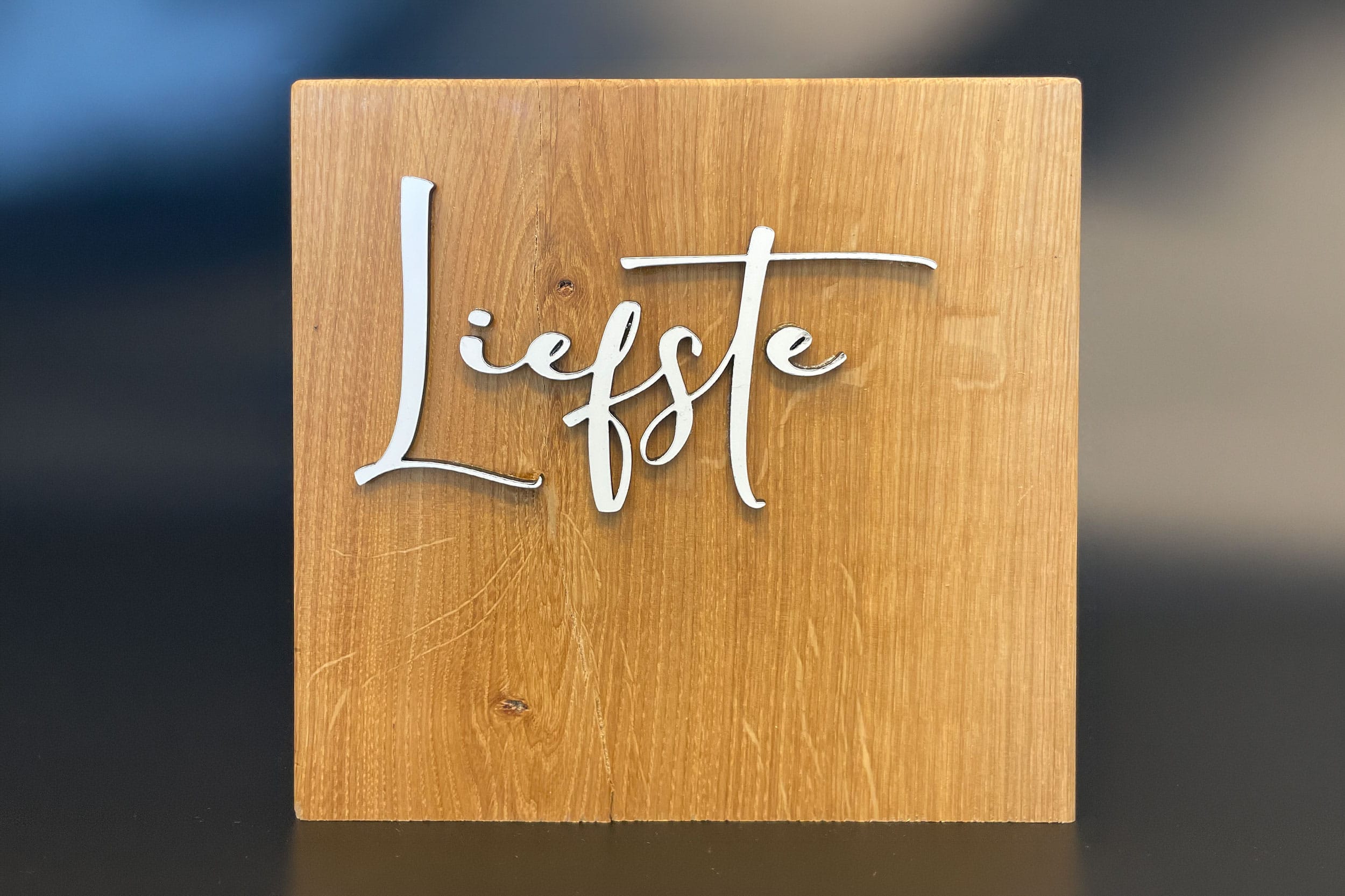 Liefste naambord zonder stander